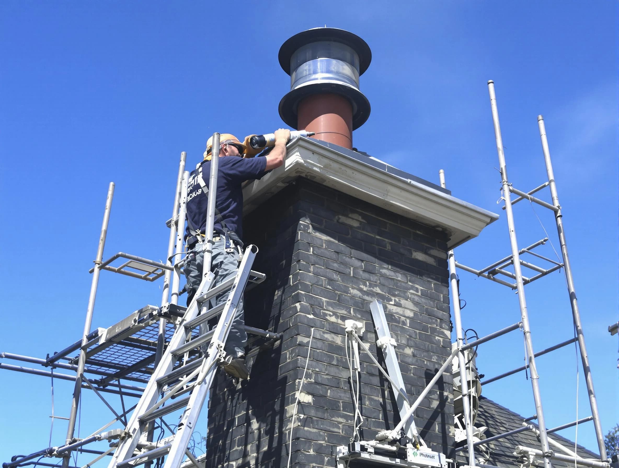 Sturdy chimney crown finished by Linden Chimney Sweep in Linden, NJ