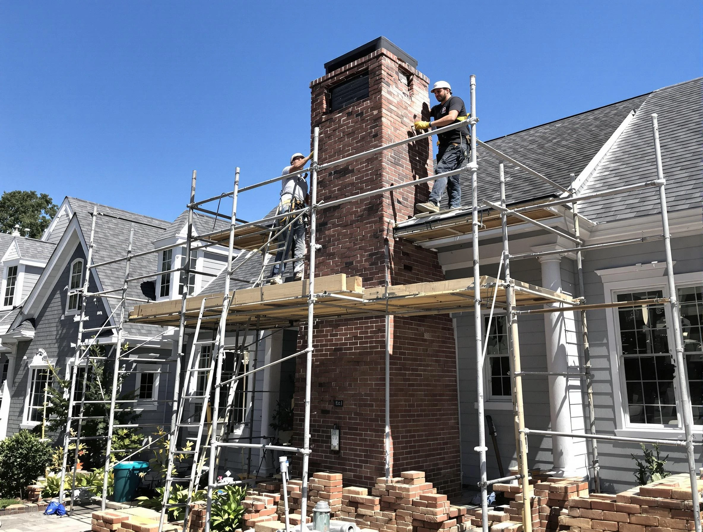 Chimney Rebuilding in Linden