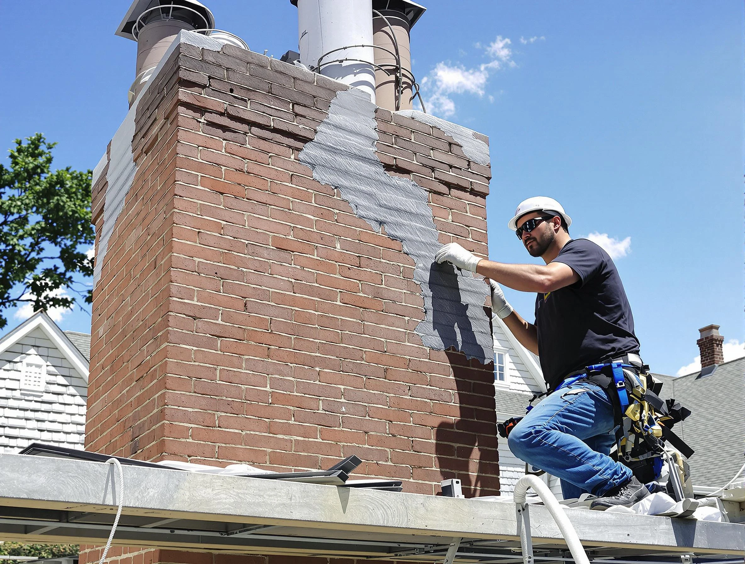 Chimney Restoration in Linden