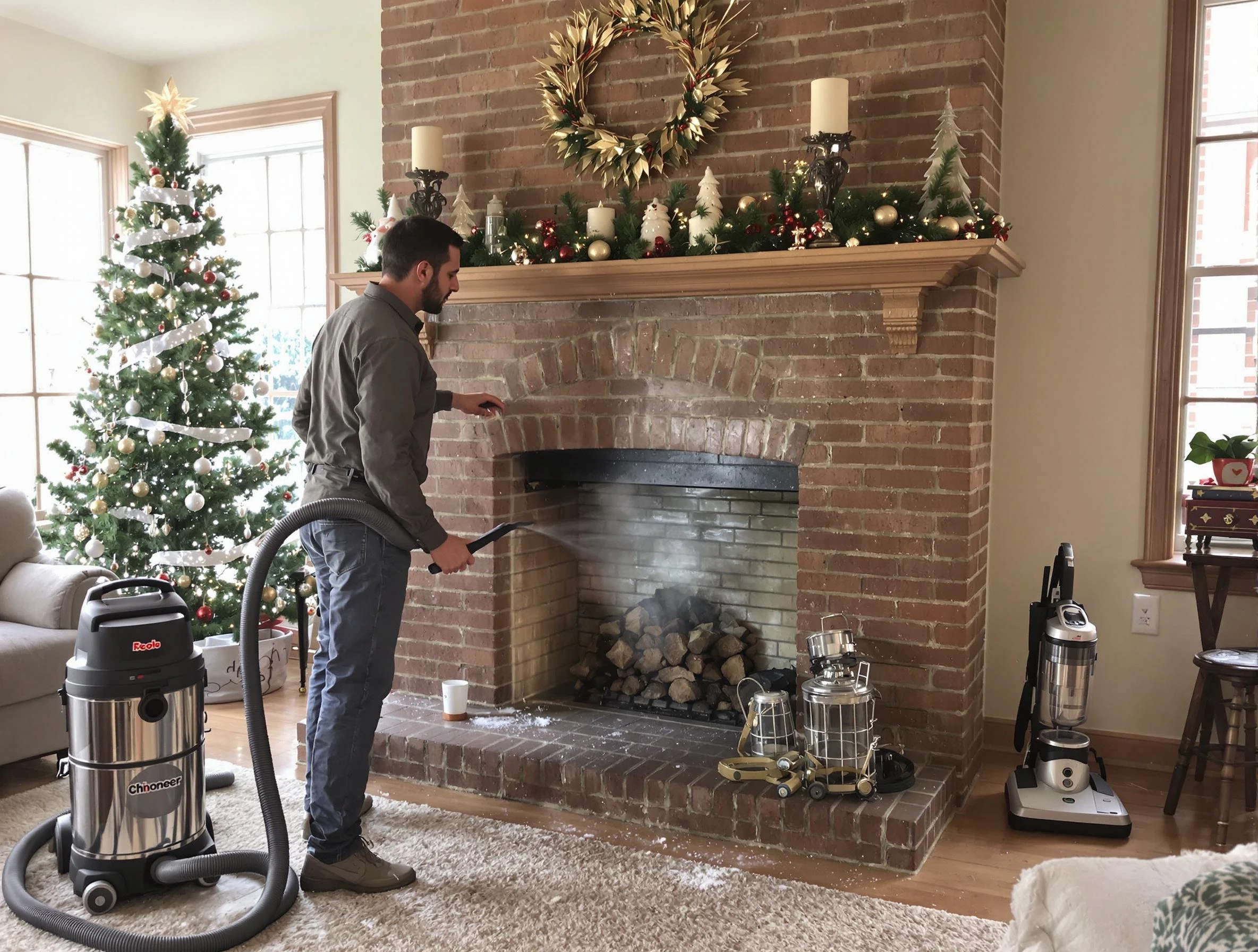 Fireplace Cleaning in Linden