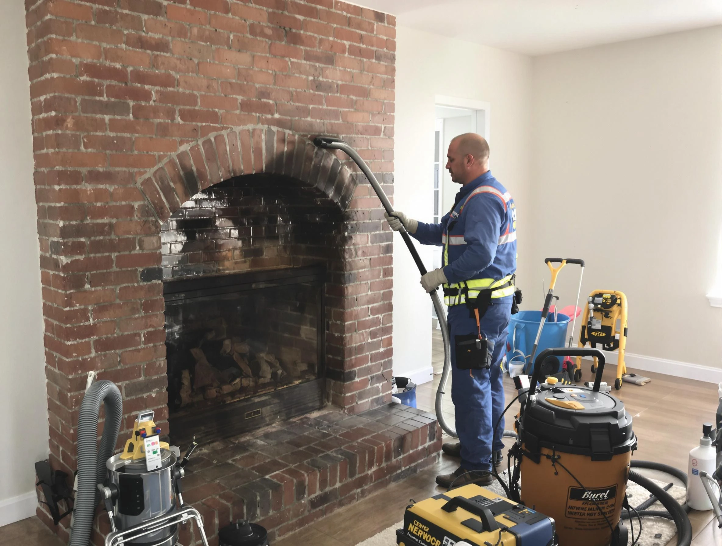Linden Chimney Sweep expert performing detailed chimney sweep in Linden, NJ