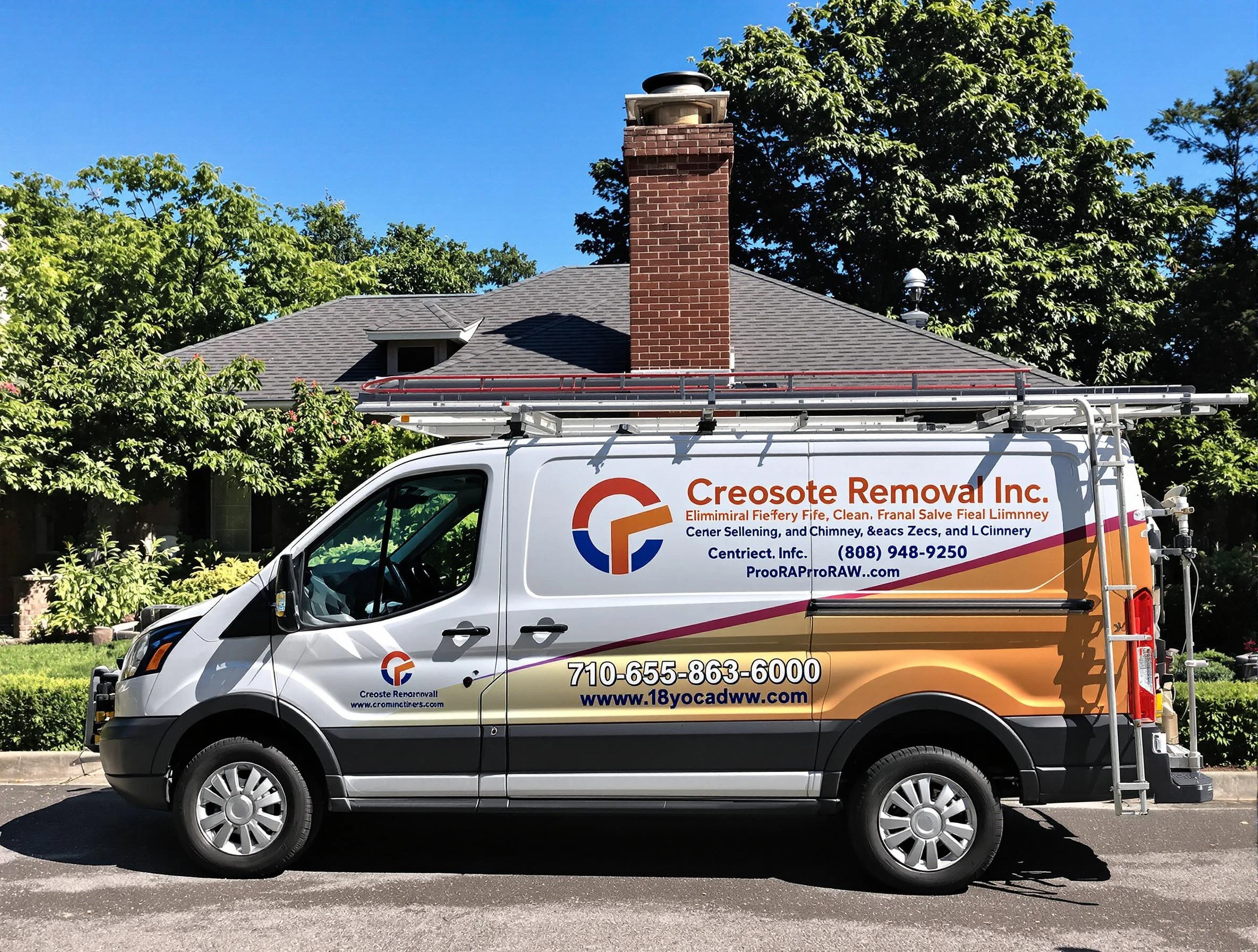 Linden Chimney Sweep technician removing creosote safely in Linden, NJ